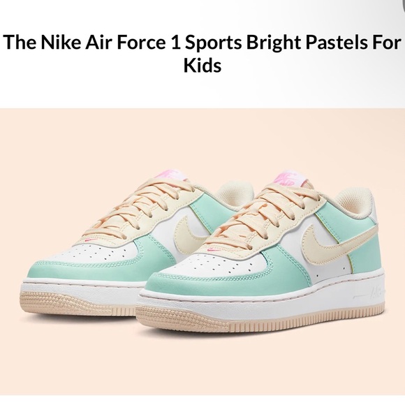 Nike Other - Nike Emerald Guava Ice Nike Boys size 6.5 Sneakers